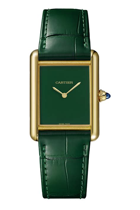 green cartier tank